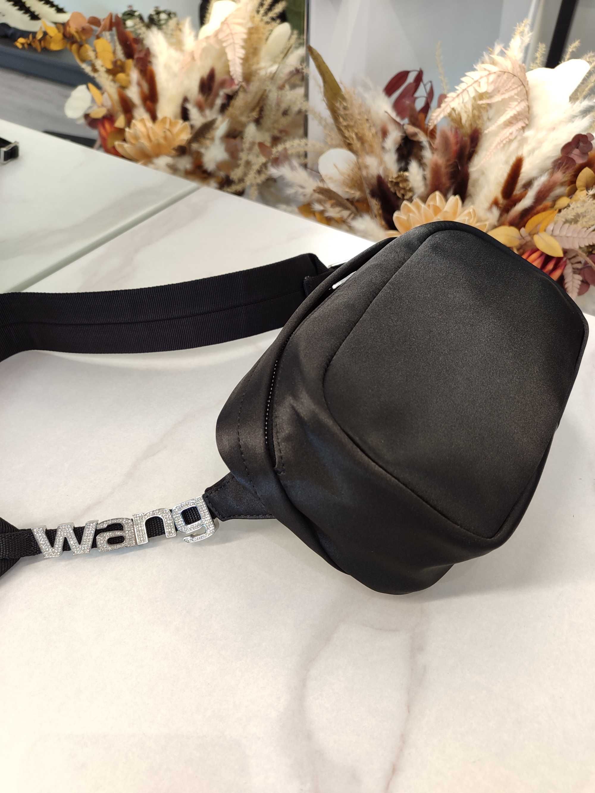 Сумка Alexander Wang Heiress Crossbody Satin Bag Black