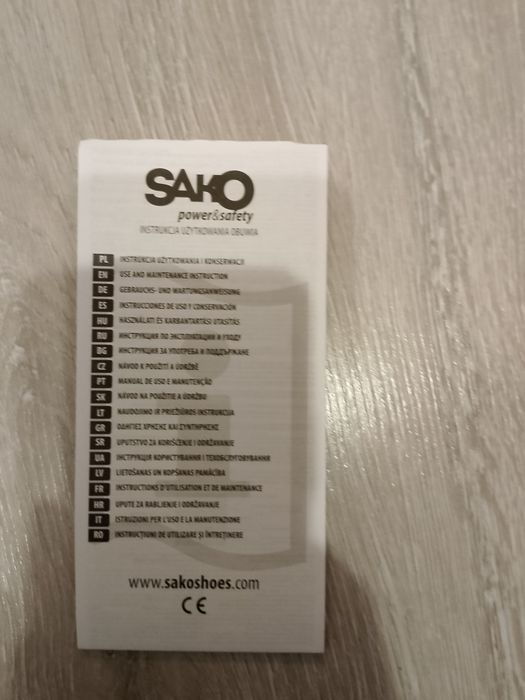 Buty trzewiki robocze Sako 43 czarne pomarańczowe