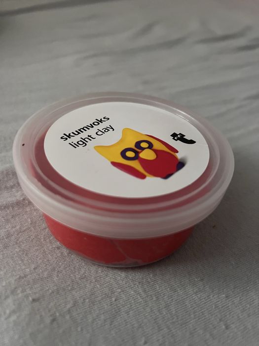 Slime czerwony plastelina ciastolina