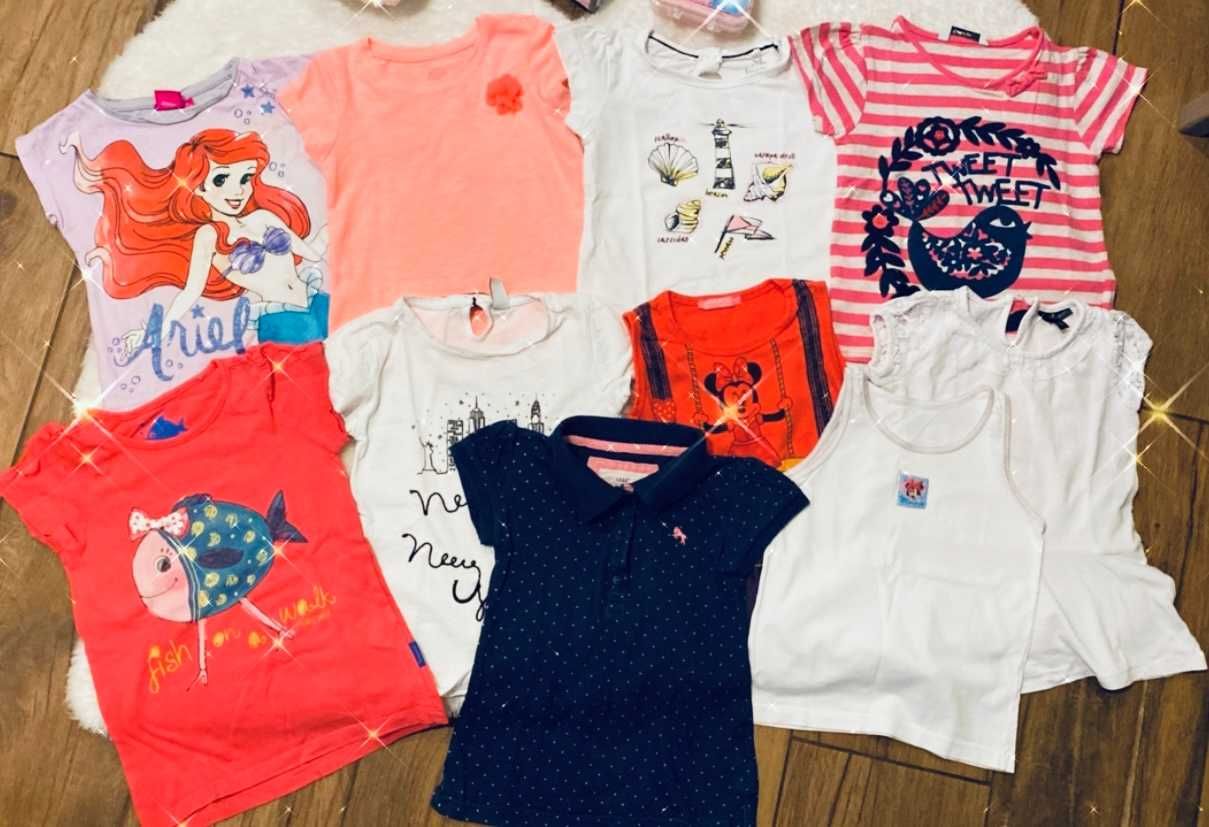 Zestaw paczka markowych ubrań 30szt księżniczka DISNEY H&M ZARA 4-5lat