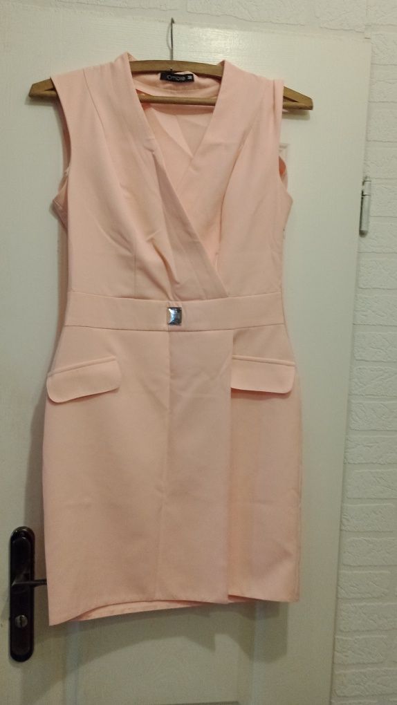 Elegancka sukienka kopertowa Ombre, 38