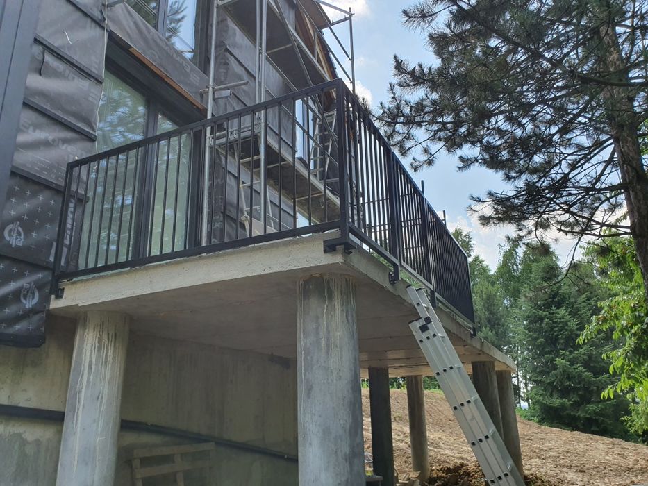 Balustrada pionowa 20x20 ocynk malowany proszkowo