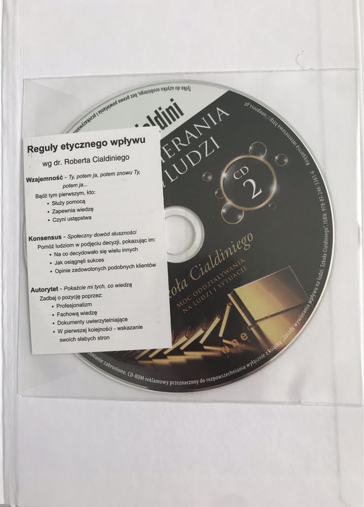 Dr Robert B. Cialdini - Zasady wywierania wpływu na ludzi + 2 płyty CD