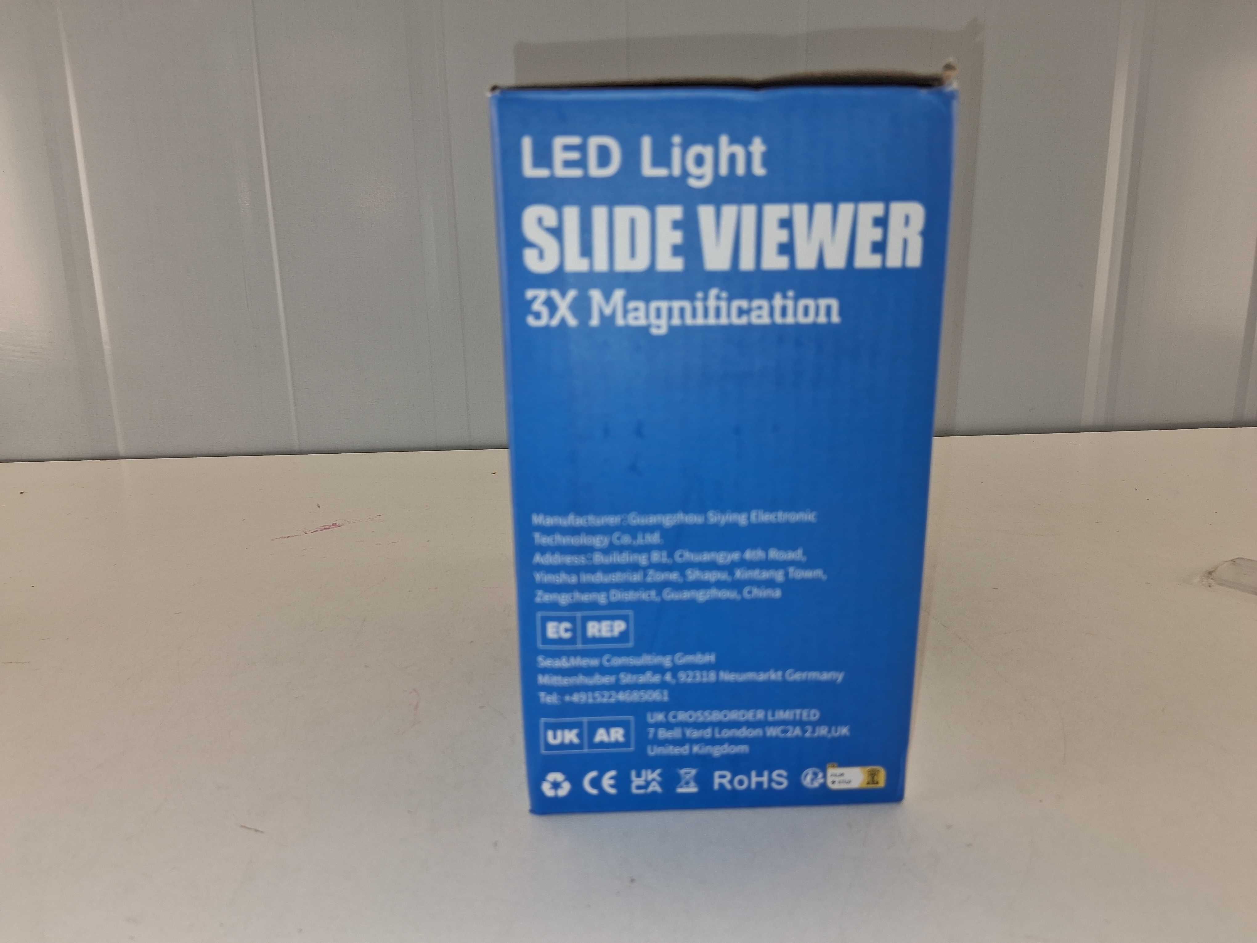 L126 LED Light Slide Viewer 3x Magnification Podświetlana Lupa