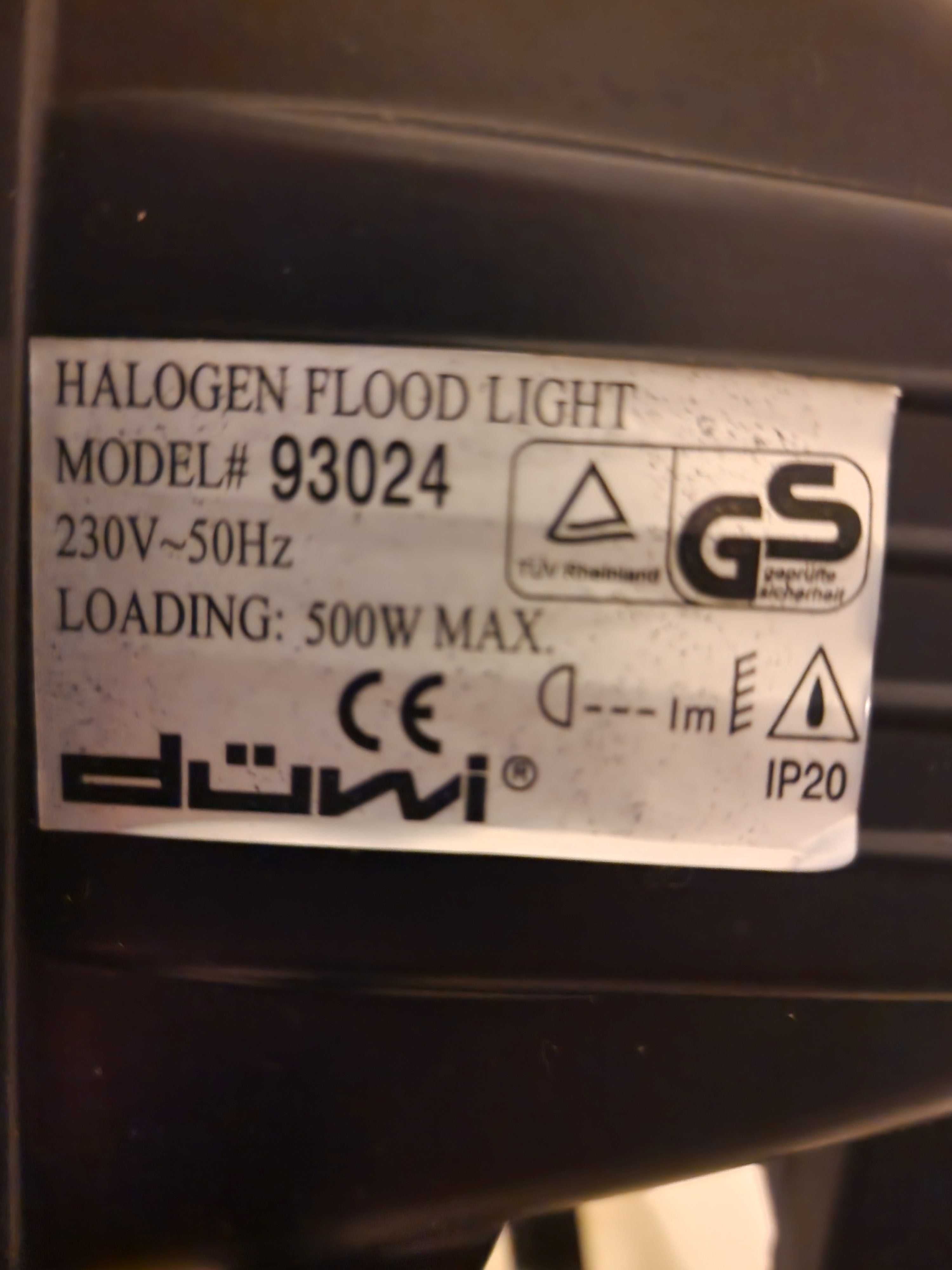 Lampa statyw Halogen Flood Light 500 W na statywie