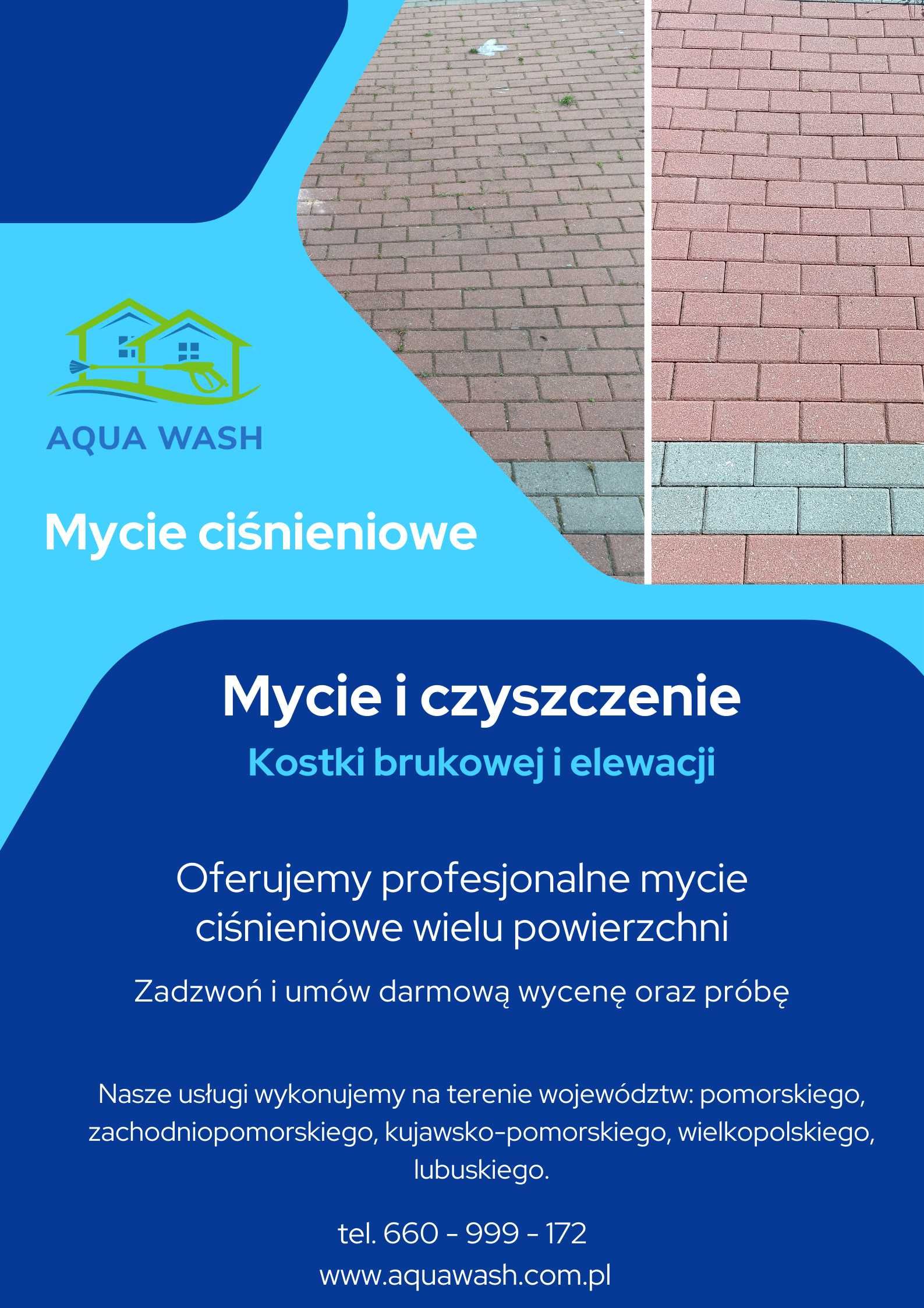 Mycie kostki, elewacji darmowa wycena próba Koszalin okolice