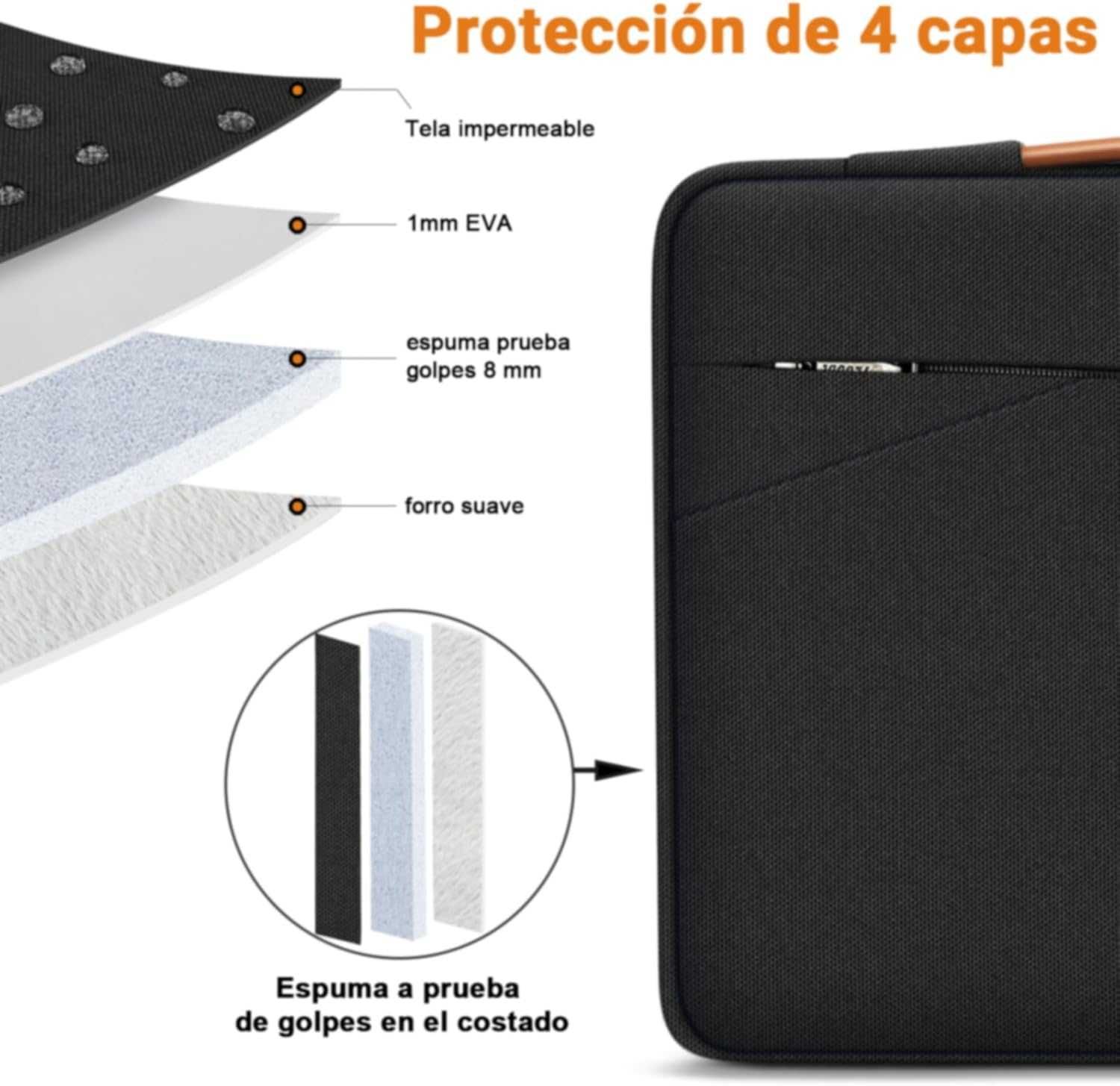 TECOOL torba na laptopa 16'' do HP Dell Macbook LENOVO Asus MSI