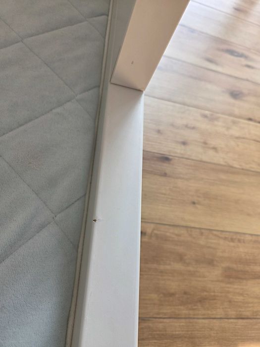 Łóżko Busunge IKEA BIAŁE + stelaż + materac