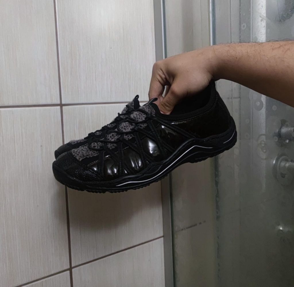 buty damskie 41 mokasyny półbuty Rieker sneakersy woman laufer czarne