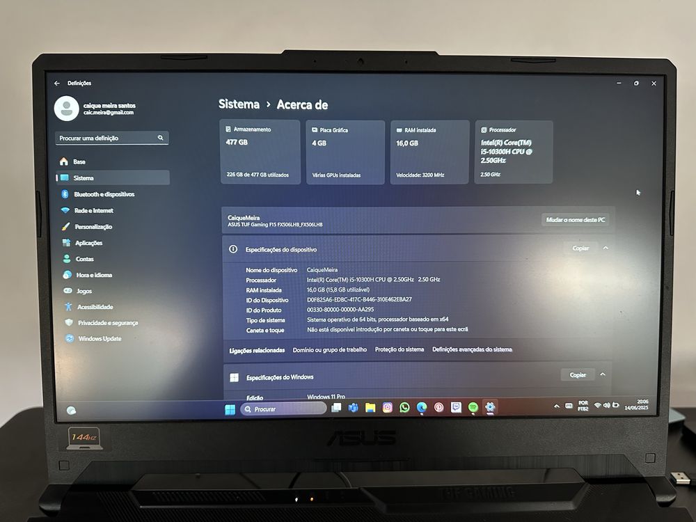 Asus tuf gaming F15