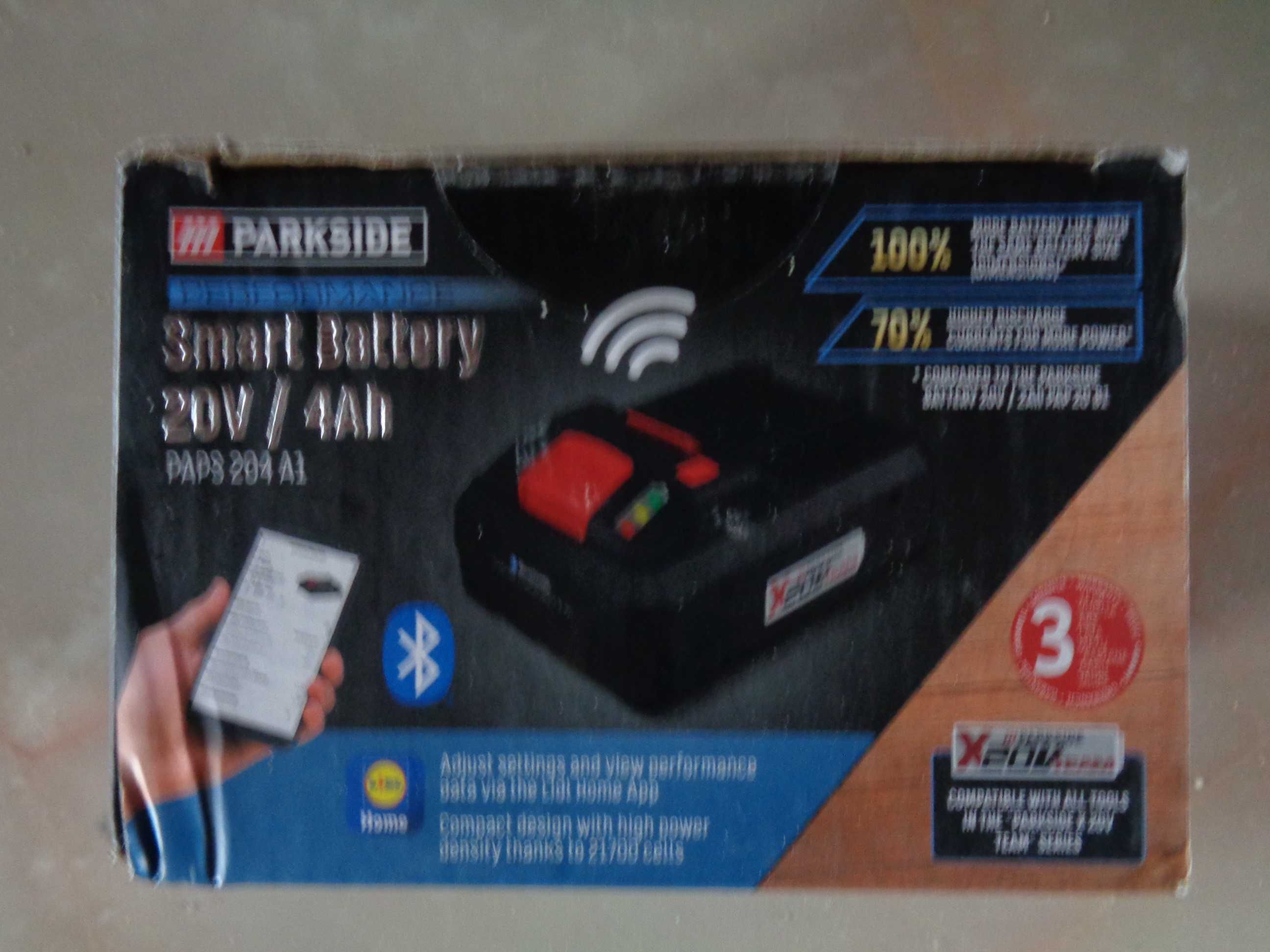 PARKSIDE Performance; bateria 20V 4Ah Smart