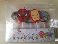 Świeczki urodzinowe Spiderman 5 sztuk