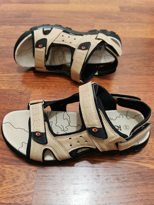 Sandały Męskie 2 W 1 z Odpinanym Paskiem z Tyłu Lekkie Wygodne Comfort