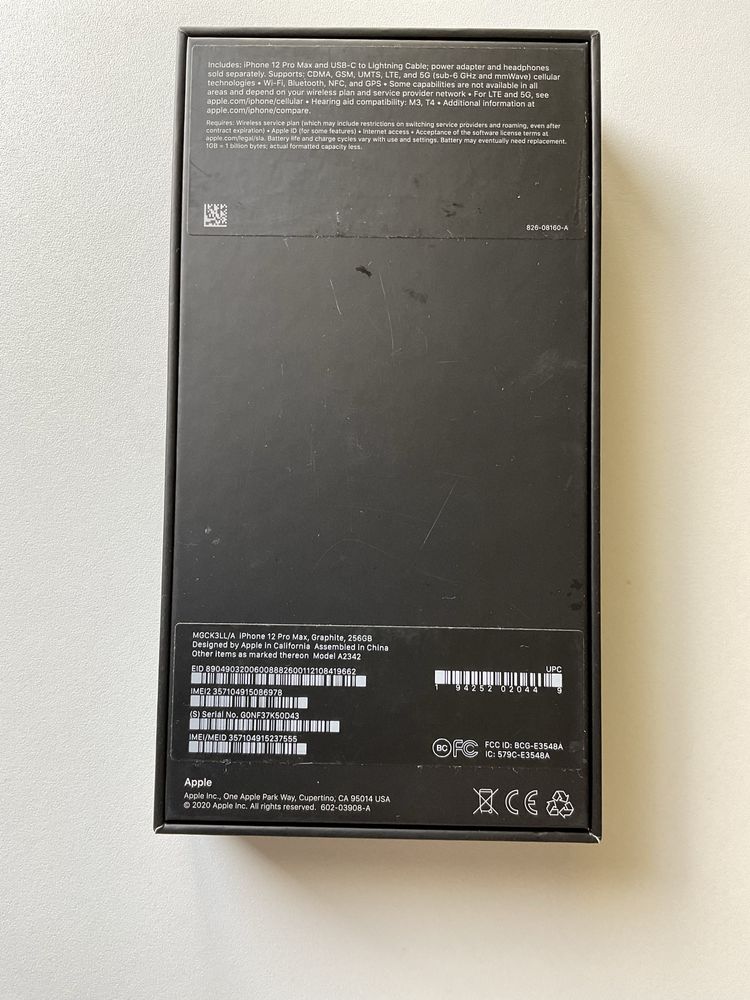 Apple iPhone 12 Pro Max 256GB Graphite (MGCK3LL/A)