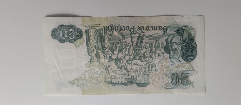 Nota 20 escudos 1971 - Garcia De Orta