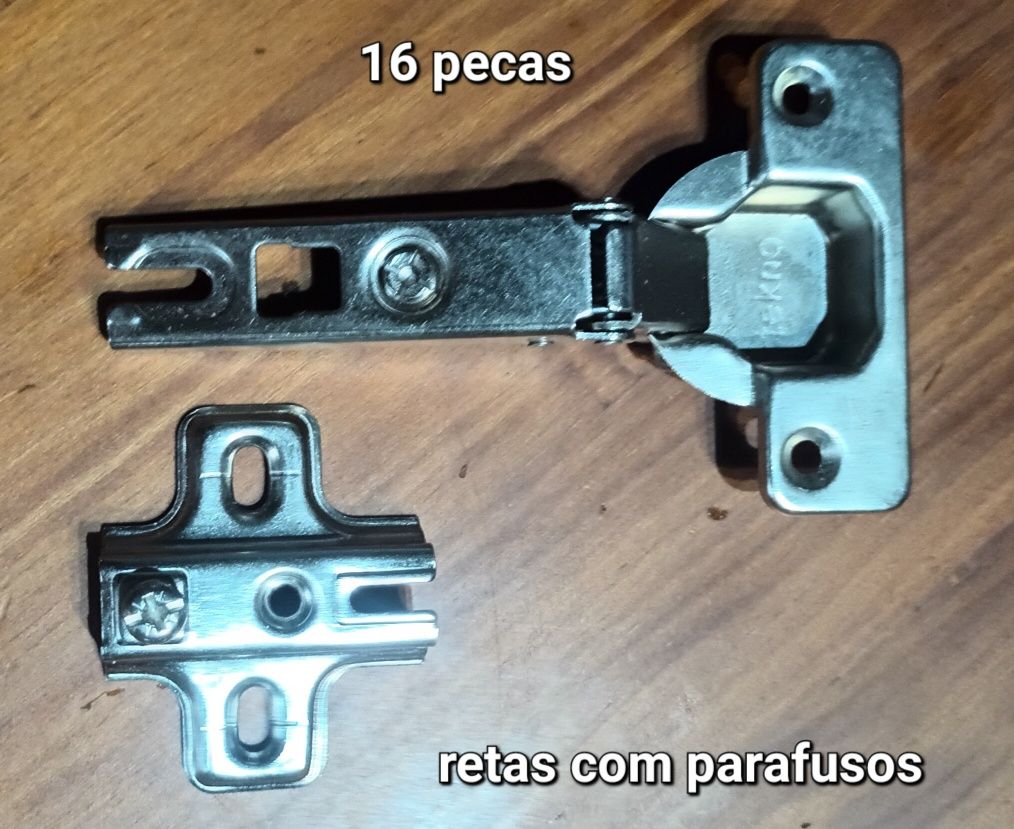 Dobradiças retas c/ parafuso