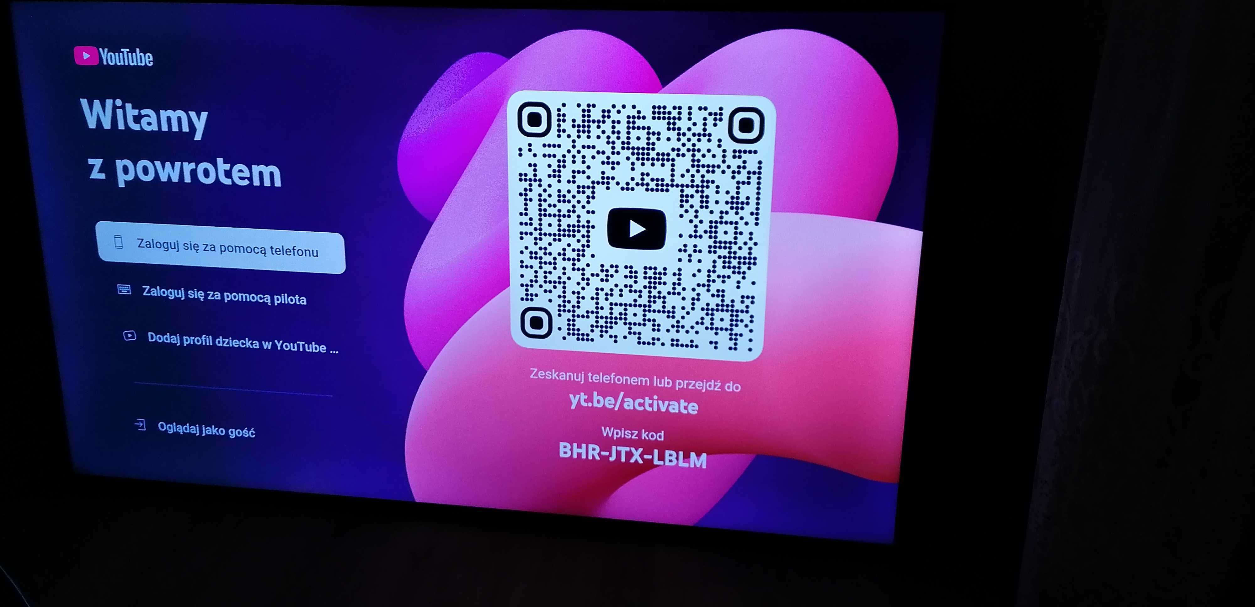 Telewizor 55" led Chicq model: U55H7N. UHD 4K z pilotem, brak nóżek.