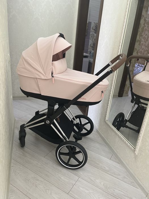 Коляска  2 в 1 Cybex Priam 4.0 Peach Pink / Chrome Brown