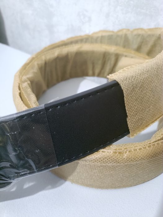 Nowy pasek Gucci GG Marmont czarny skórzany złota klamra