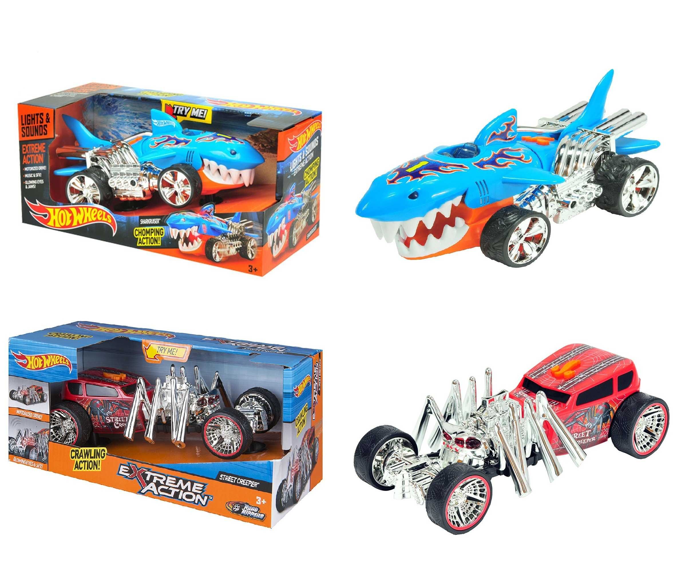 Машина Акула Hot Wheels Паук автомобиль свет звук