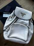 Plecak Prada off white