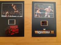 2 fotos fotogramas de pelicula edições limitadas  wwe/wrestling