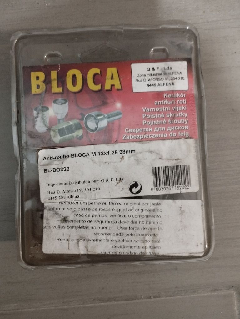 Parafusos segurança / anti-roubo / anti-furto jantes automóve