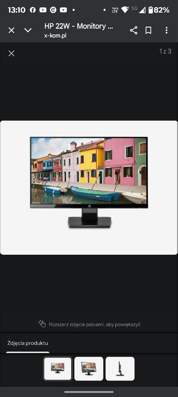 Monitor HP 22w super stan