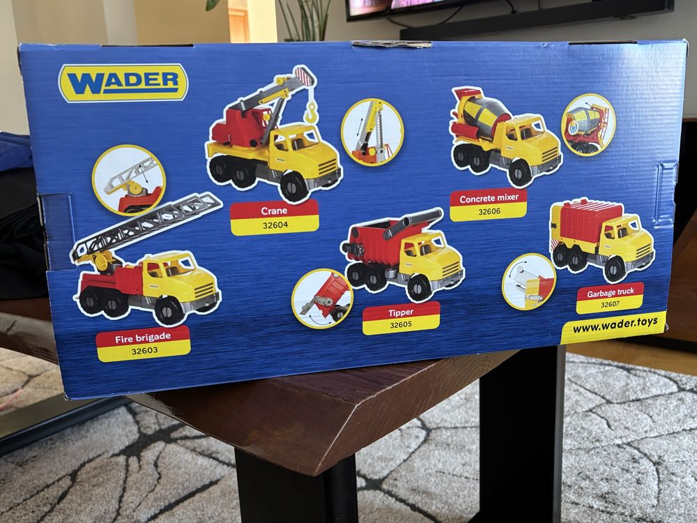 WADER Pojazd City Truck Dźwig