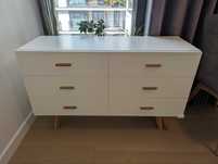 Komoda biała Newark marki Beliani 120x42