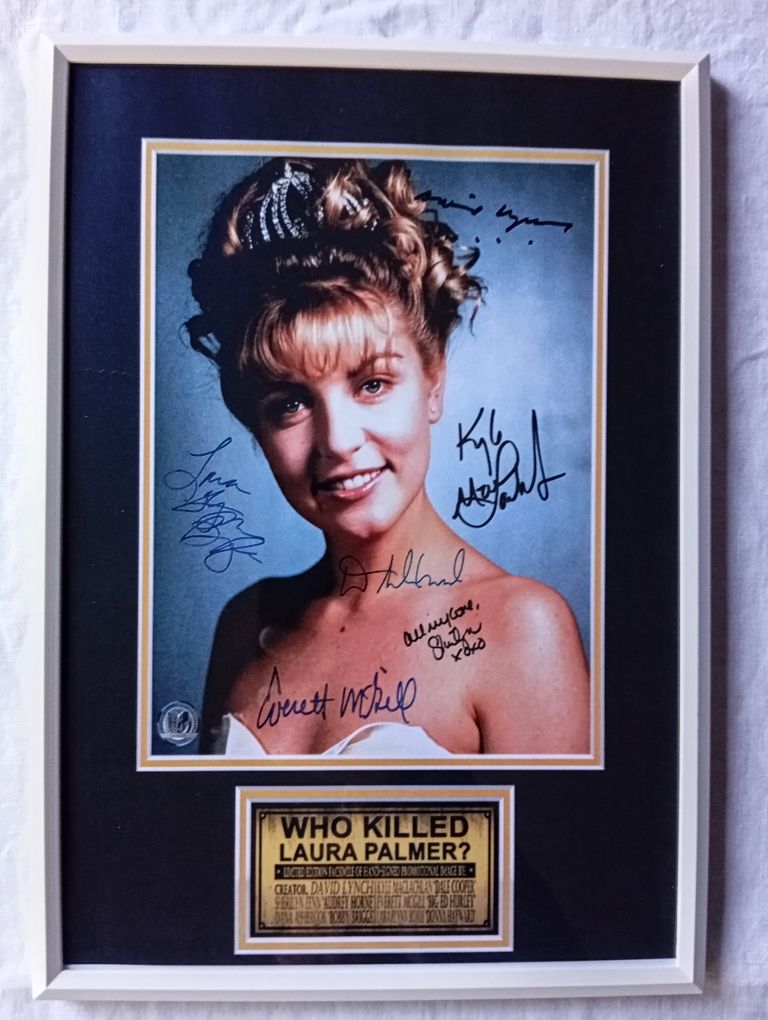 Moldura Série Twin Peaks com Autógrafos (A4)