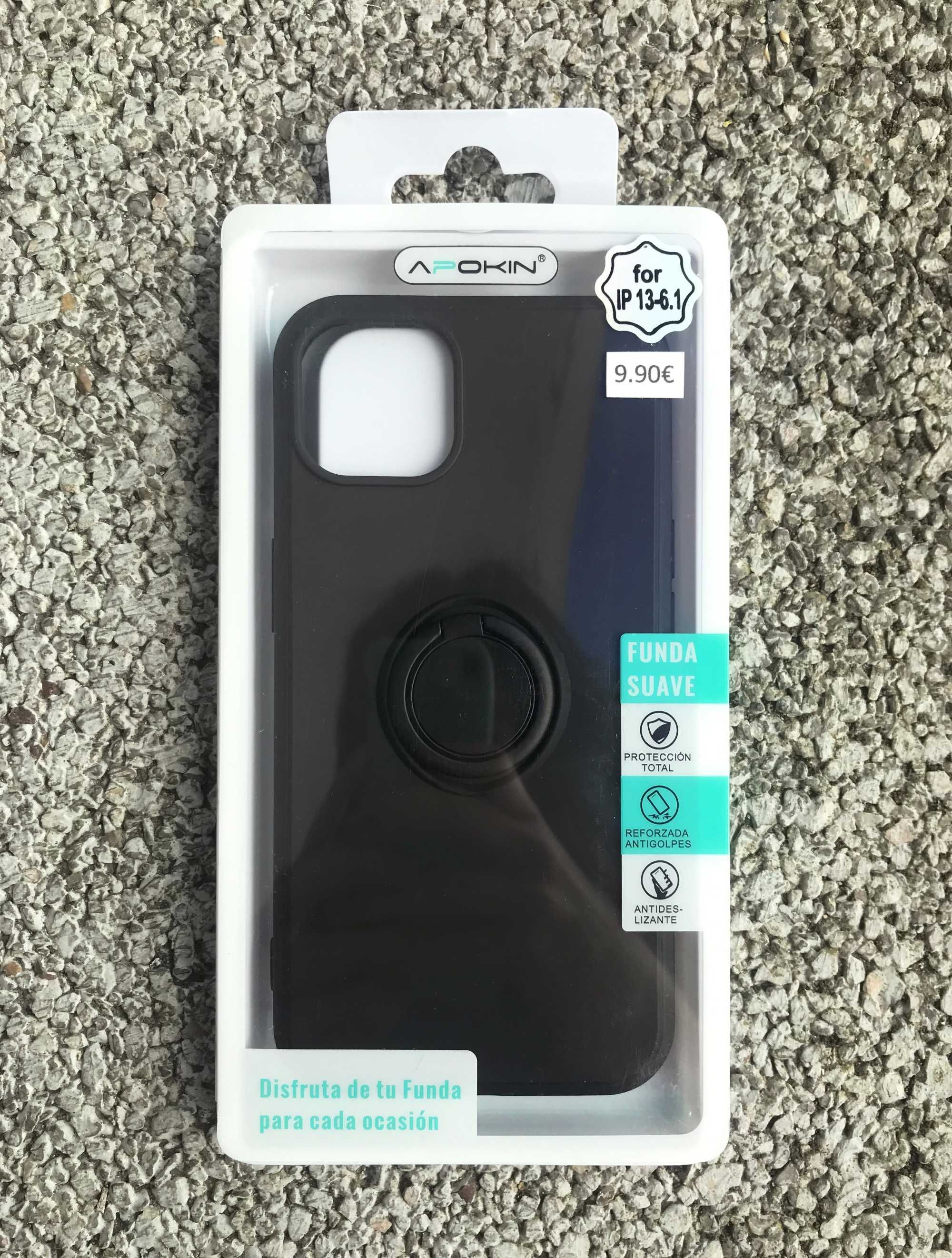 Capa de silicone com íman e suporte iPhone 13/13 Pro/13 Mini/12 Pro/12