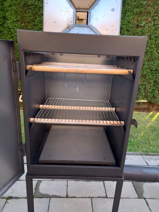 Wędzarnia ogrodowa - stolik, piecyk ,rury-komplet- Nowość