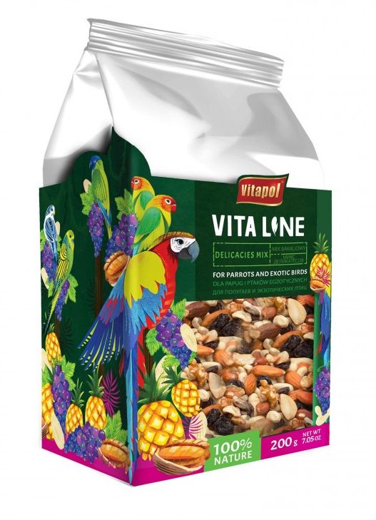 Mix bakaliowy dla papug i ptaków 200g