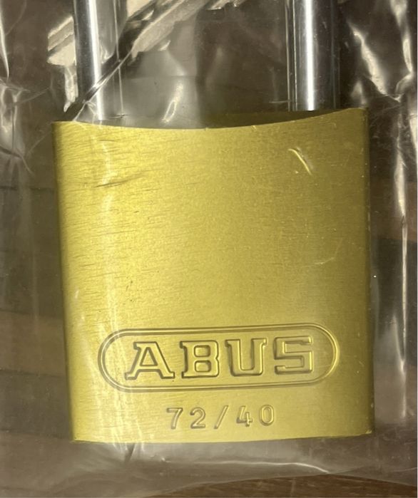 ABUS 72/40 Kłódka aluminiowa żółta anoda lekka bezpieczna