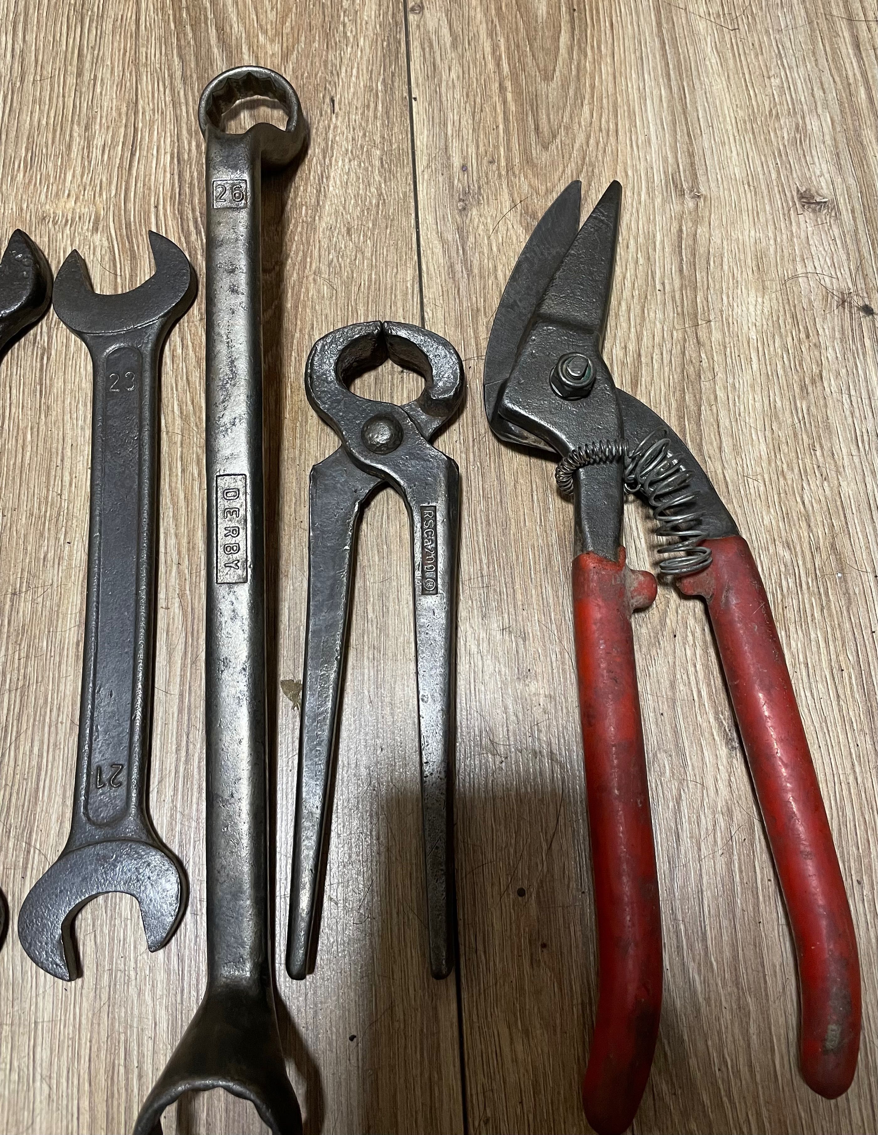 Stare narzędzia używane- komplet