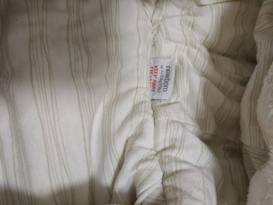 Комбинезон мишка белый пушистый