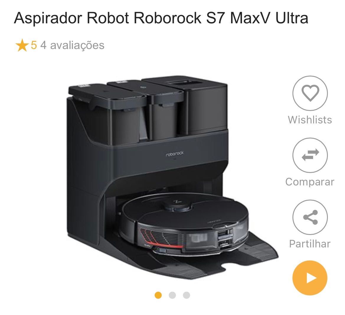 Aspirador Robô ROBOROCK Roborock S7 Max Ultra novo