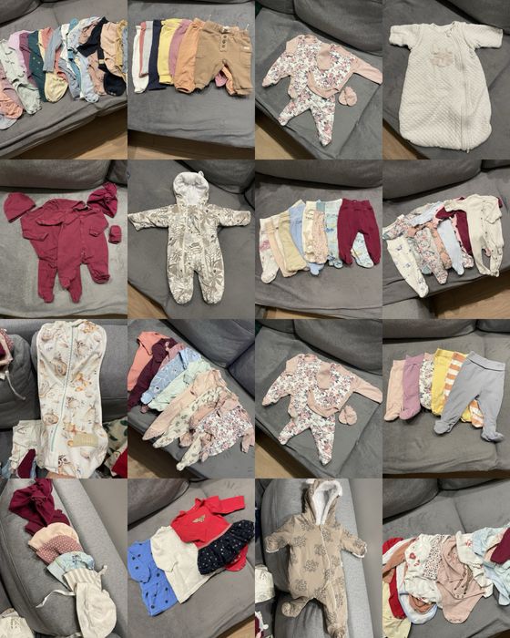 Wyprawka dla dziewczynki jesienno-zimowa 56-62