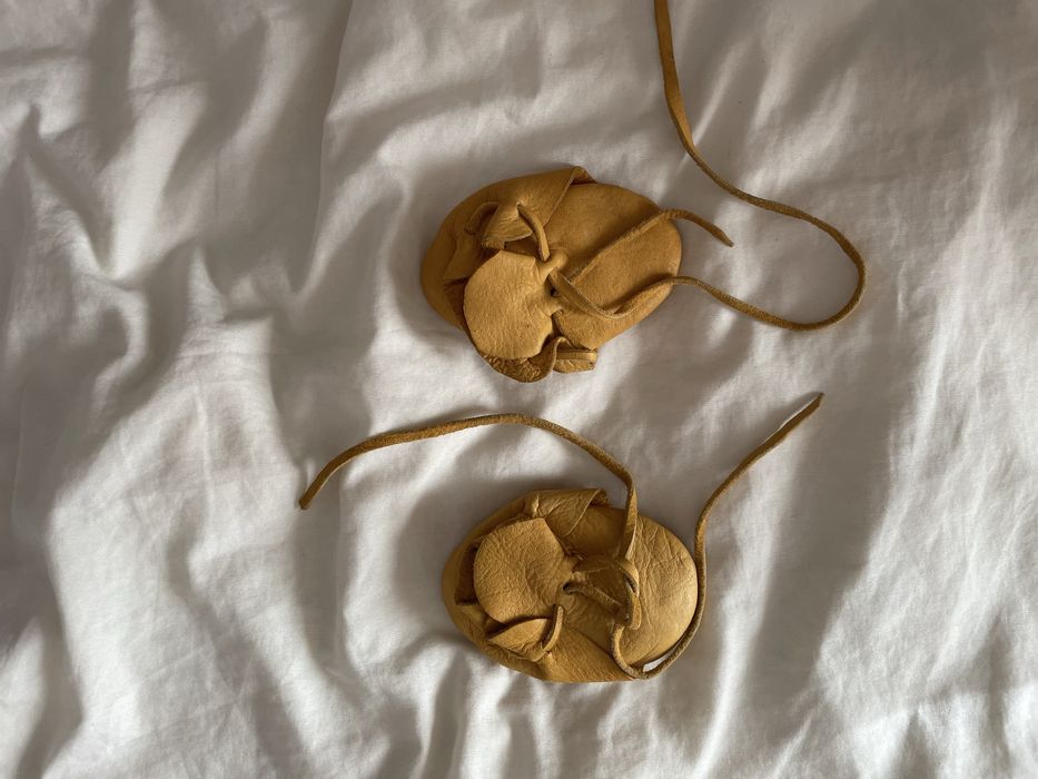 skórzane buciki z ocieplaną wysciółką