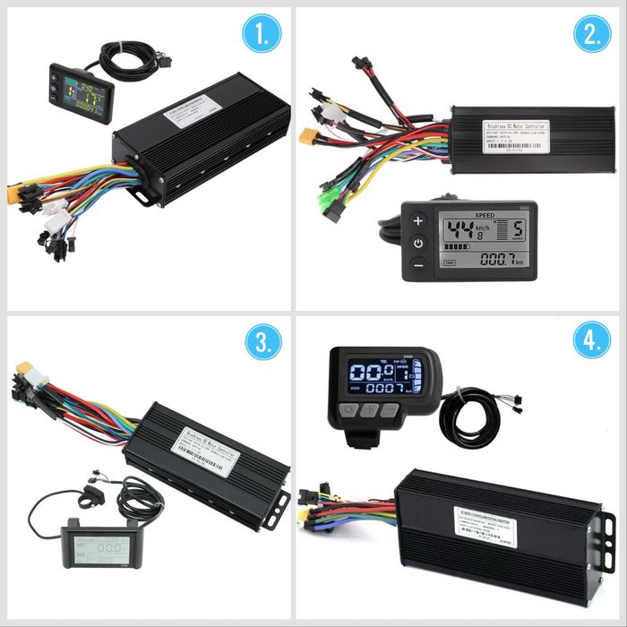 Синусний контролер з диссплеєм 40А 1500/2000W 36/48/52V