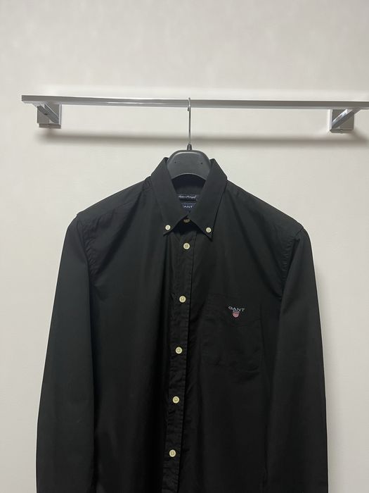 Gant рубашка черная мужская / Размер М