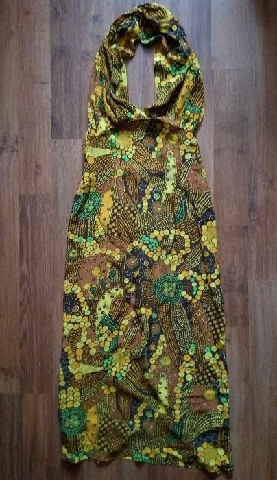 Нарядное открытое летнее праздничное вечернее платье "в пол"