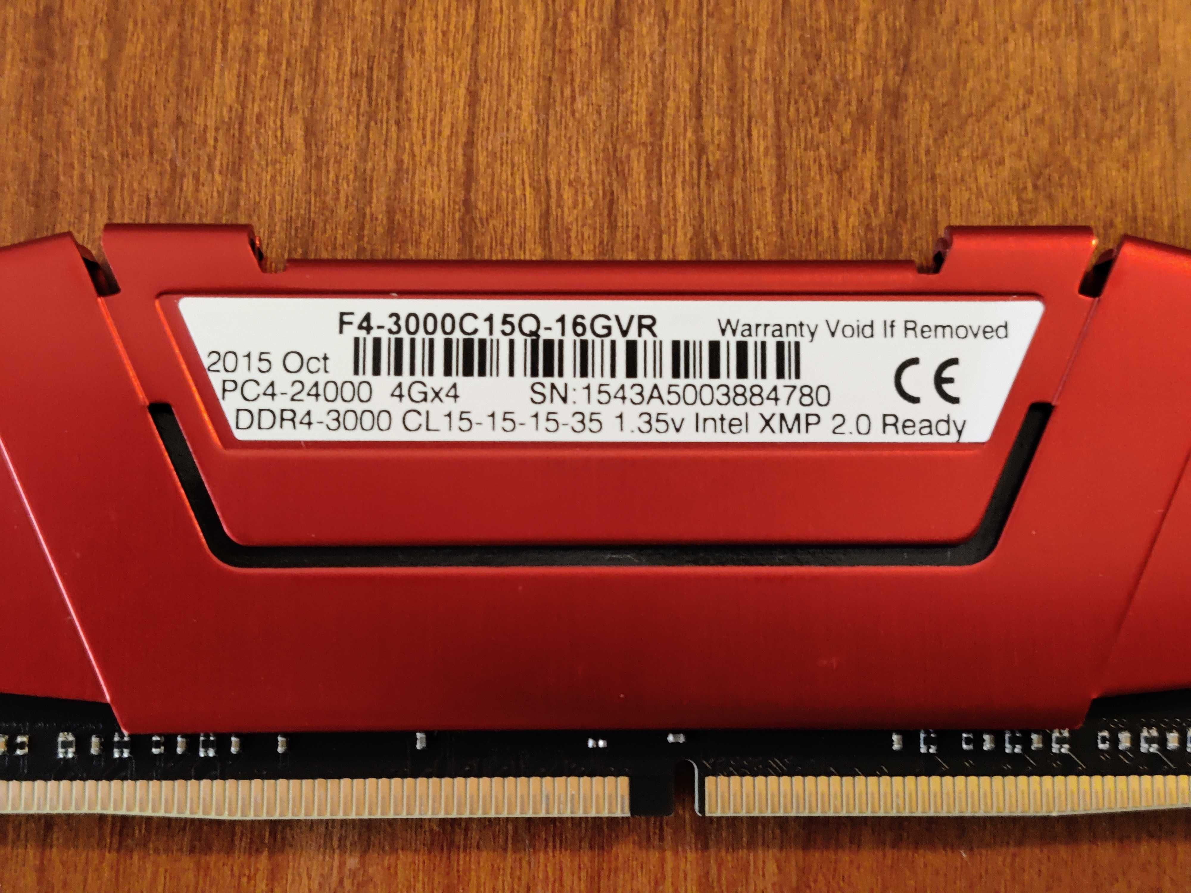 Gskill Ripjaws V DDR4-3000MHz Kit de 16 Gb - 4x4gb