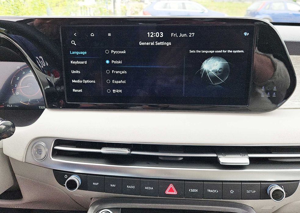 Hyundai KIA Konwersja US-EU Polskie Menu Mapa Europy Wrocław