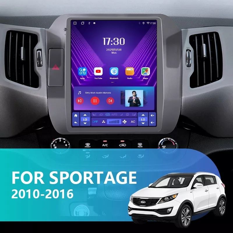 Mагнитола Sportage 3 2010-2015 tesla,gps, android, usb, камера