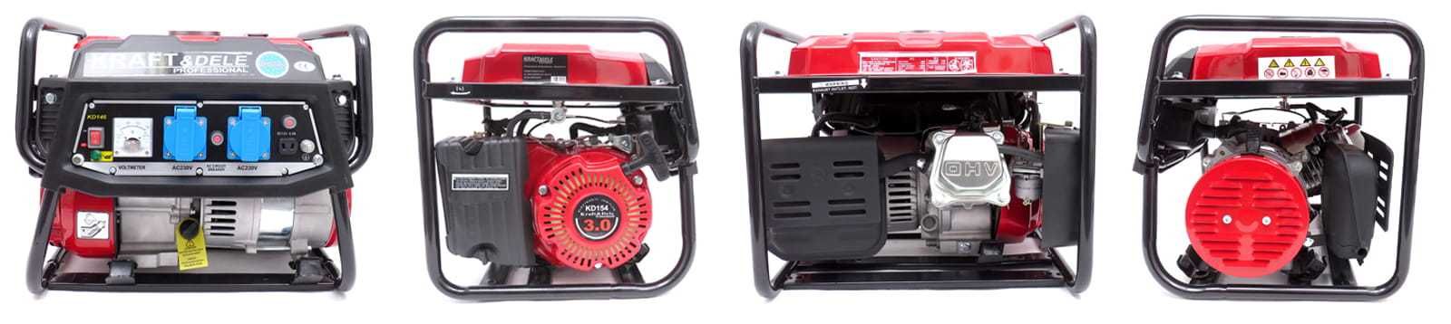 KRAFT&DELE Agregat Prądotwórczy Generator Prądu 1500w 230v KD146