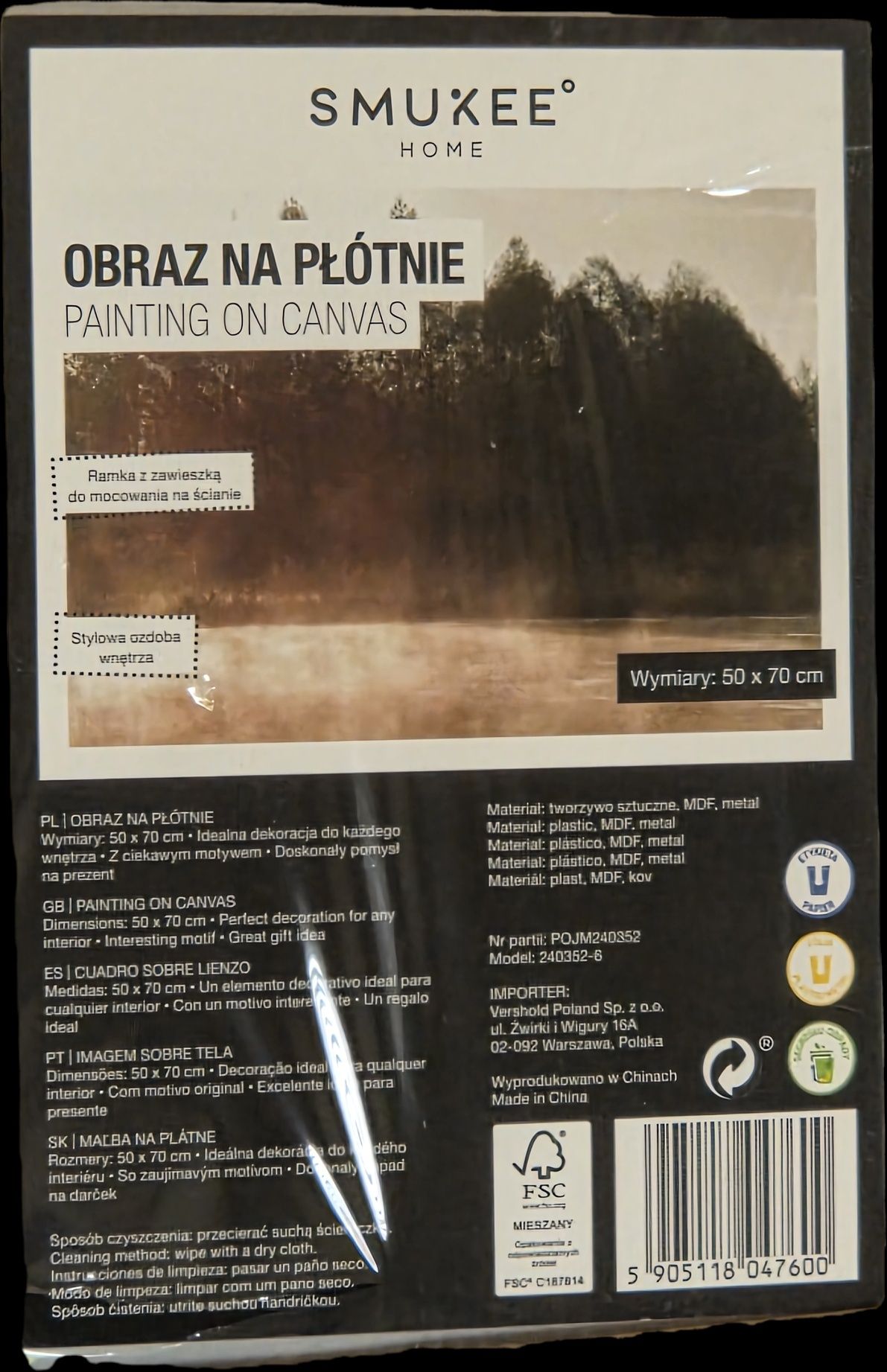 Obraz na płótnie z ramą / NOWY/ oryginalnie zafoliowany /SMUKEE