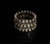 Złoty pierścionek-bransoletka z diamentami 1.80ct p.585