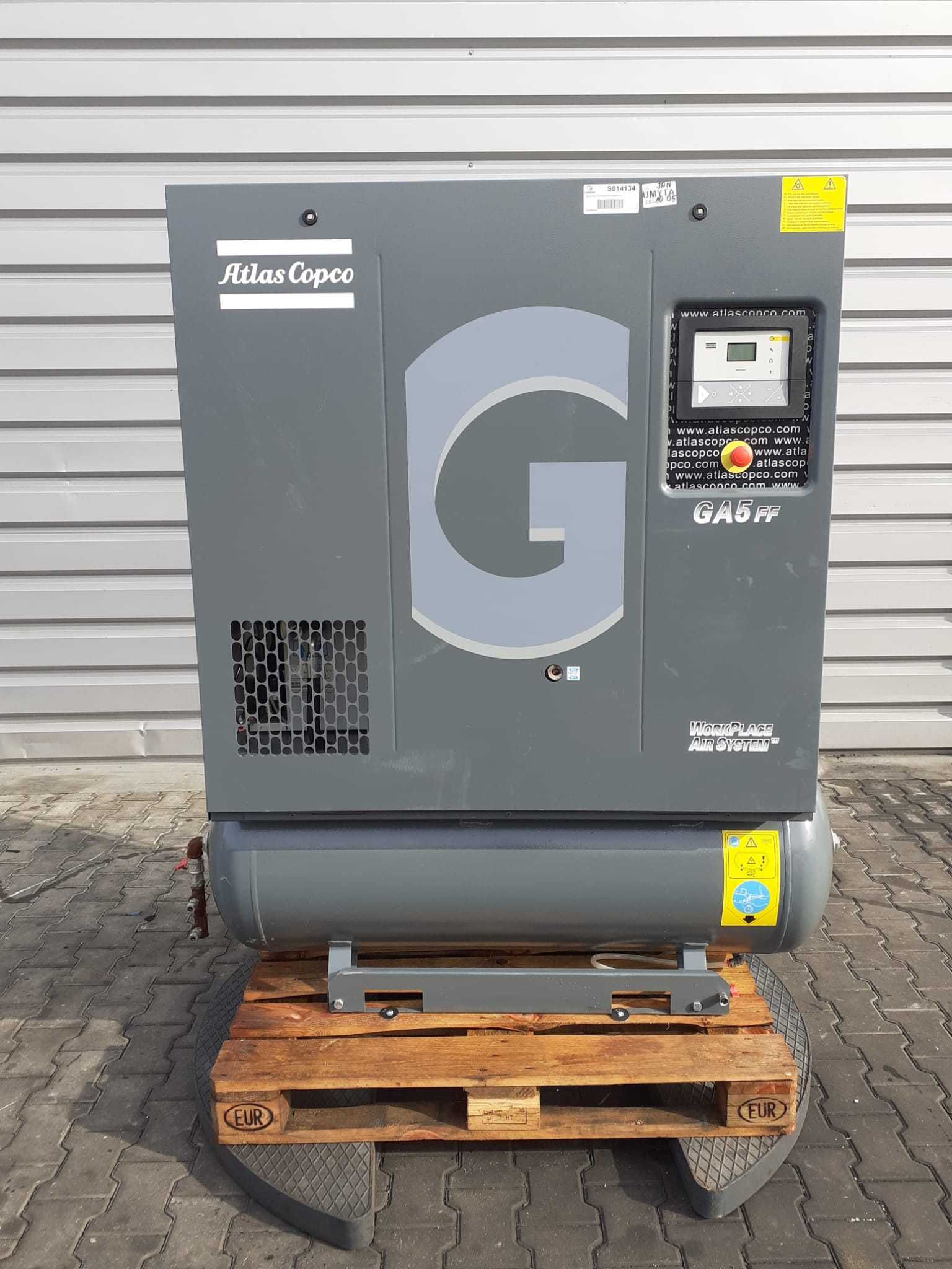 SPRAWNA! Sprężarka śrubowa ATLAS COPCO GA5FF 5,5kW 0,65m³/min S014134